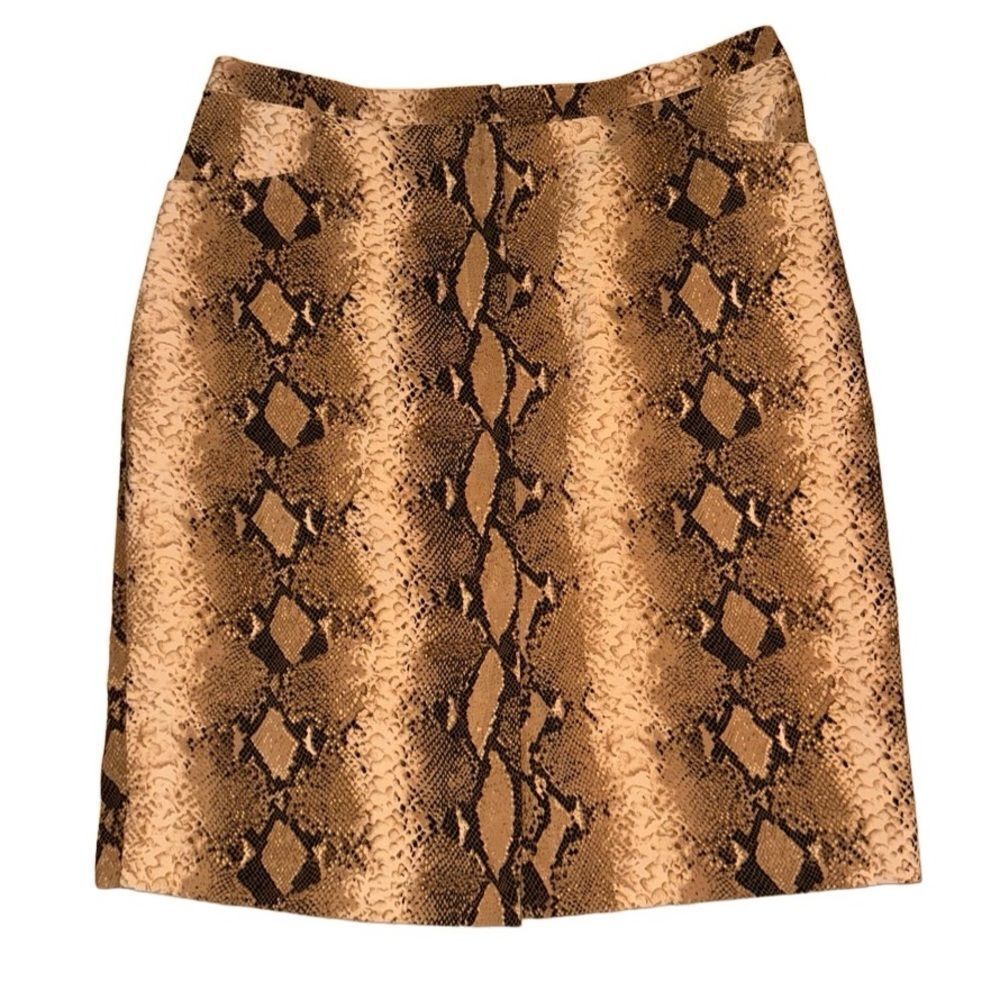 Kristen & Hayley Women's Snake Skin Print Skirt - Size 12